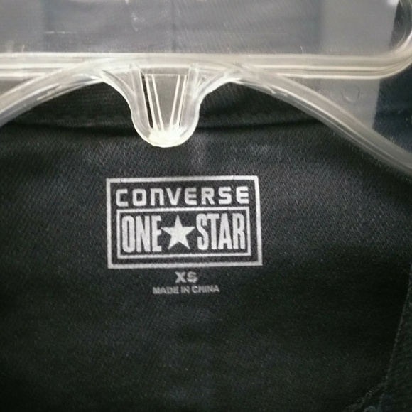 Converse One Star Black Denim Jacket - Picture 2 of 2